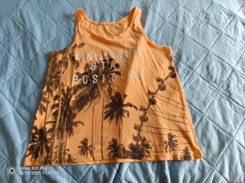 Débardeur orange gemo 14 ans