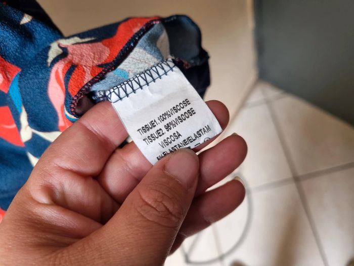 Ensemble 3 pièces bleu fleuri - photo numéro 5