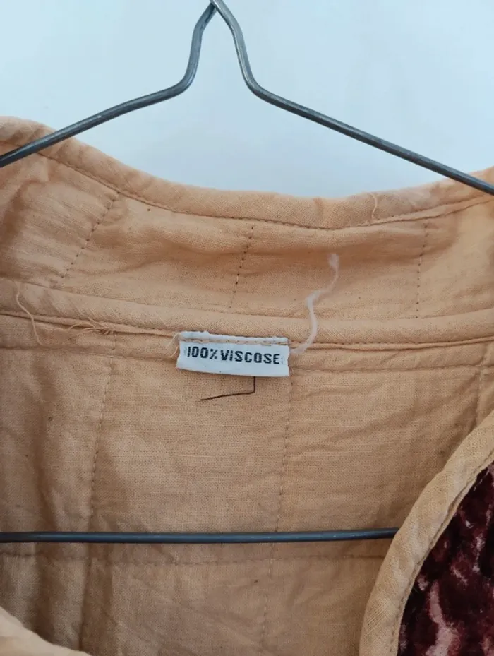 Veste vintage sans manches léopard matelassée - photo numéro 7