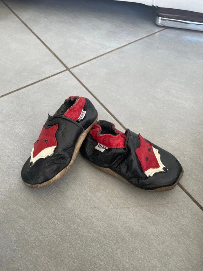 Slipper chaussons cuir - photo numéro 2