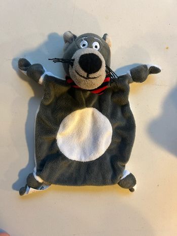 Doudou plat loup