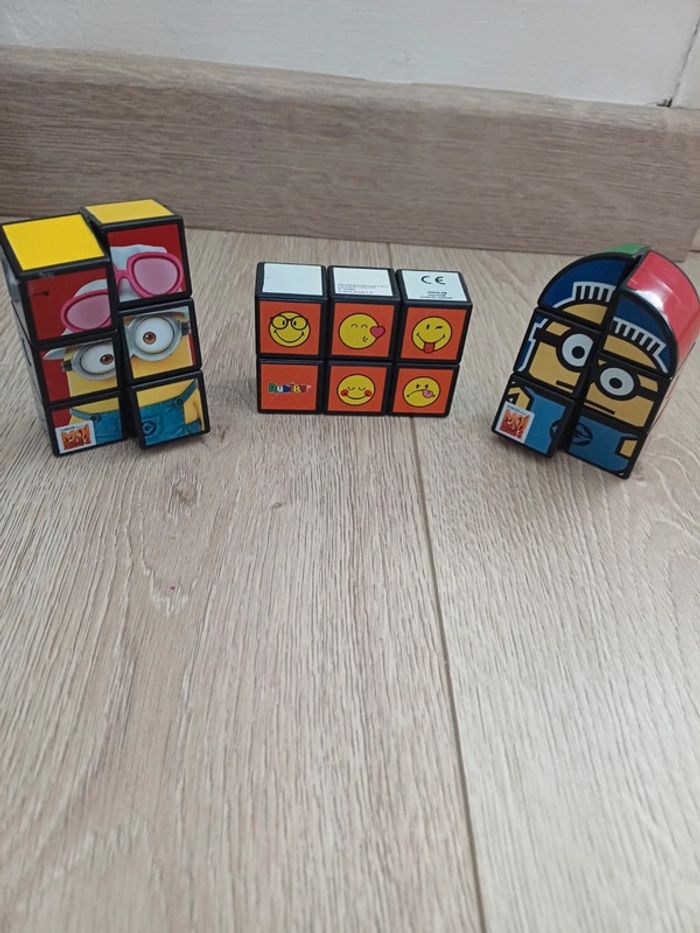 Lot de 3 Rubik's  Moi Moche et Mechant 3 et Smiley Mac Do - photo numéro 2