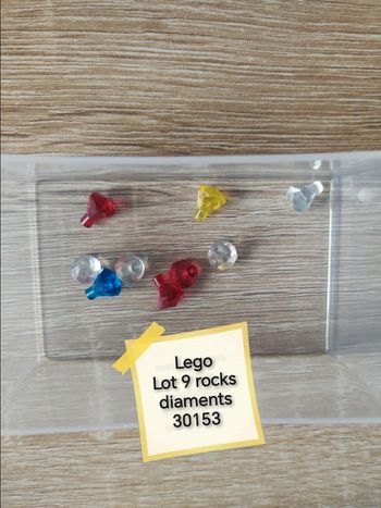 Lego lot 9 rocks diaments 30153
