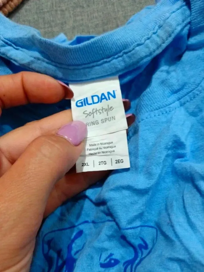 C36 t-shirt bleu Gilban 2XL - photo numéro 3