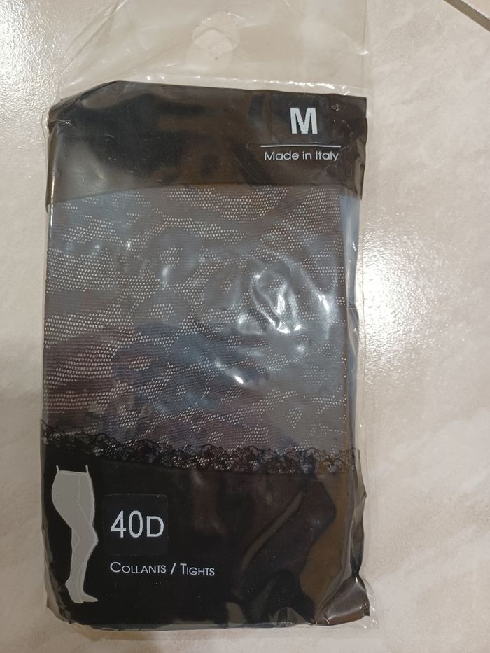 Collant fantaisie noir léopard