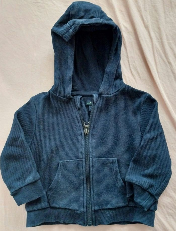 Gilet zippé kiabi garçon 12 mois