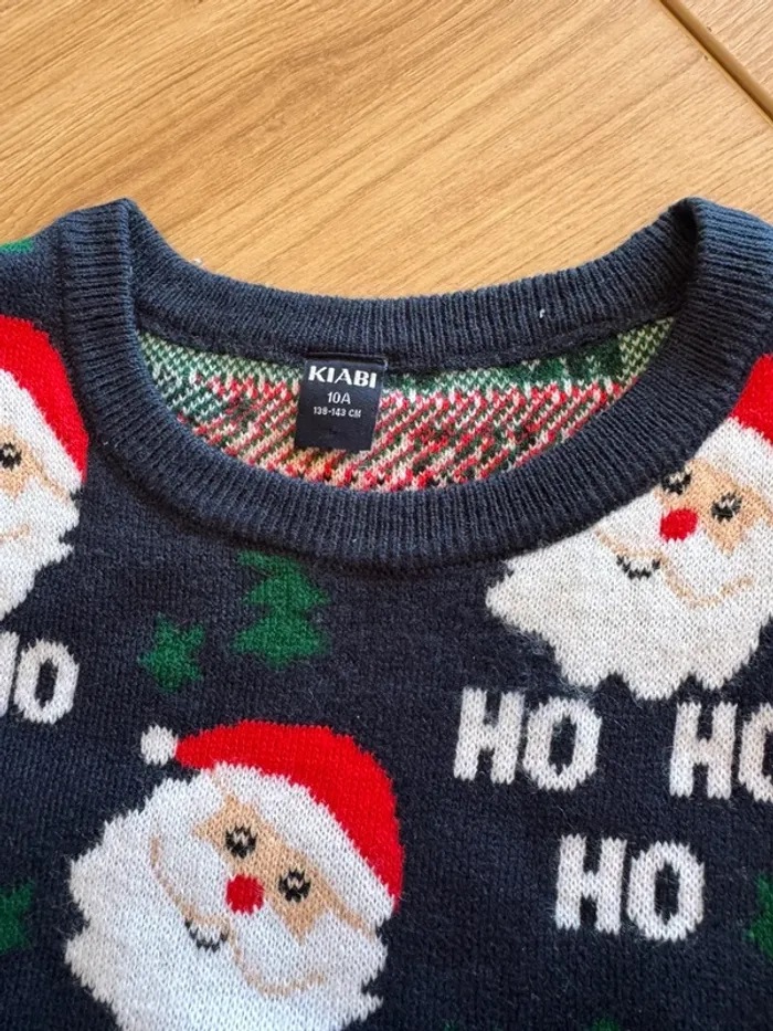 Pull en laine de Noël kiabi 10ans - photo numéro 2