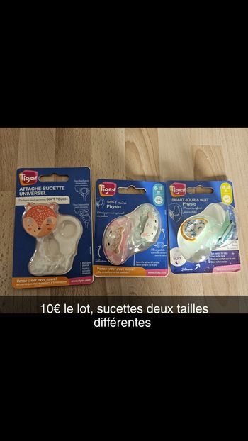 Sucettes et attache sucettes
