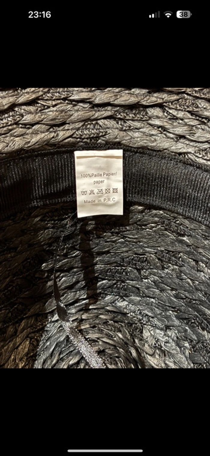 Chapeaux de paille neuve avec étiquette taille unique - photo numéro 7
