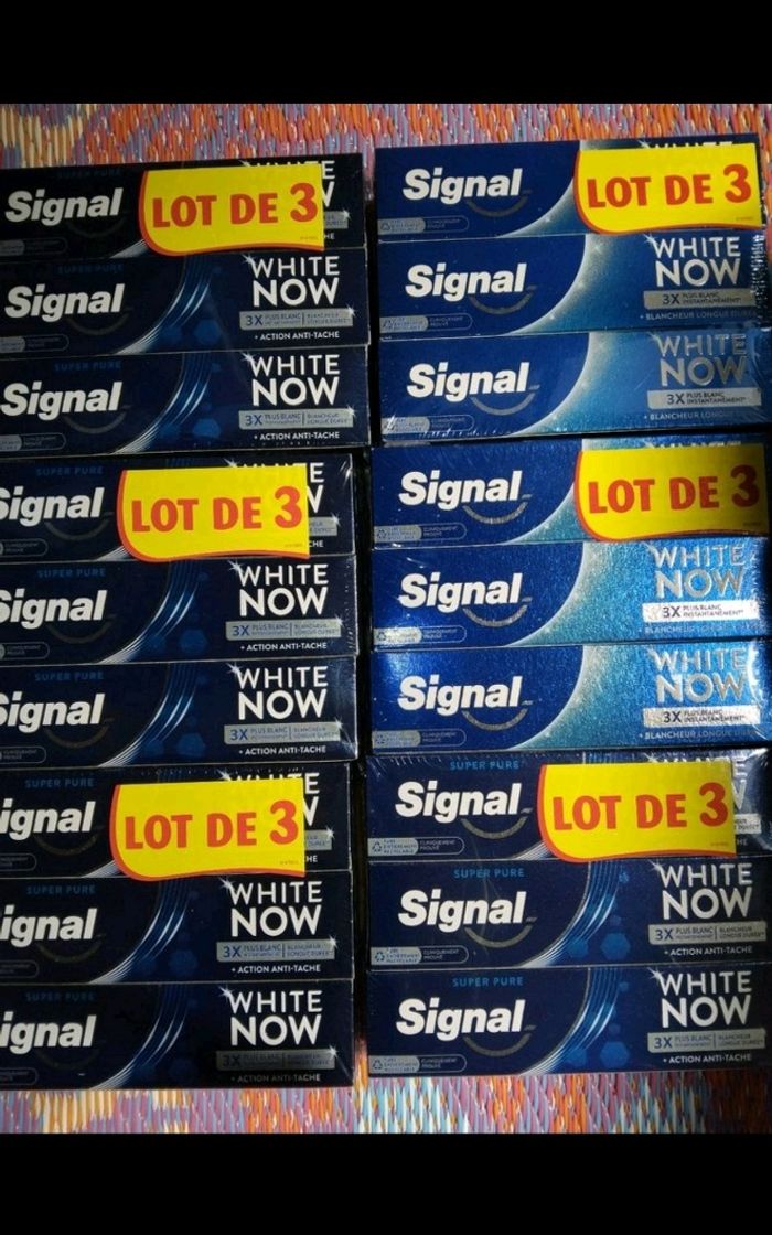 Dentifrices signal