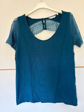 T-shirt Nafnaf bleu canard taille M