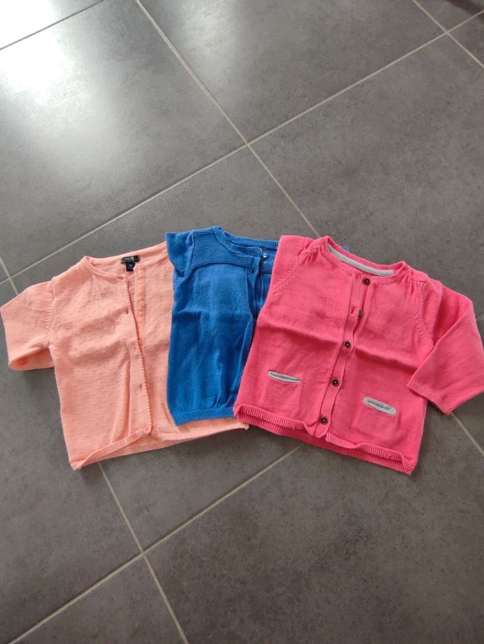 Lot de 3 gilets 9 mois