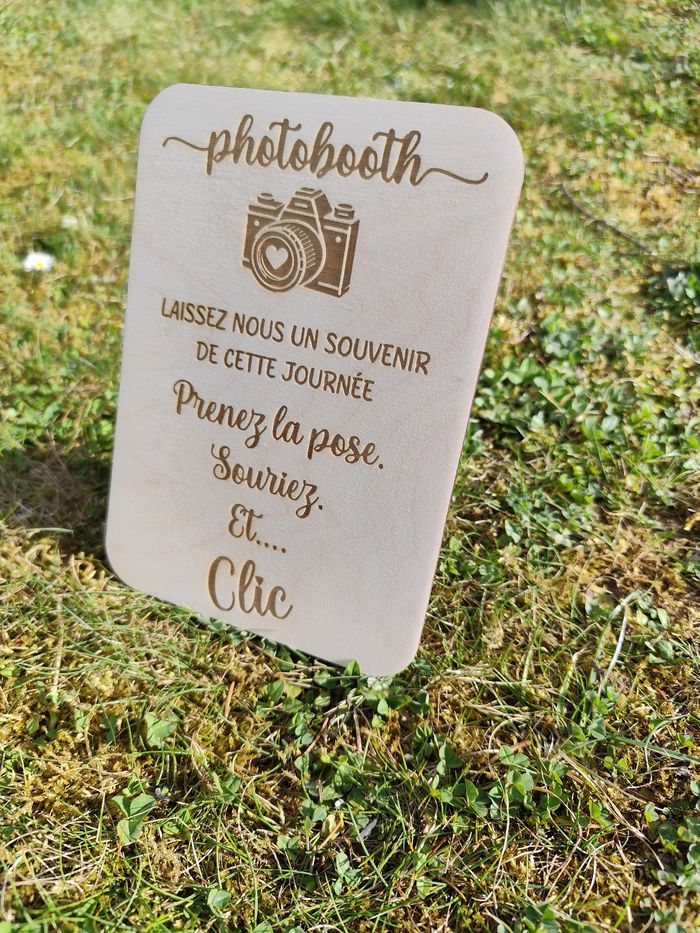 Pancarte mariage photobooth - photo numéro 2