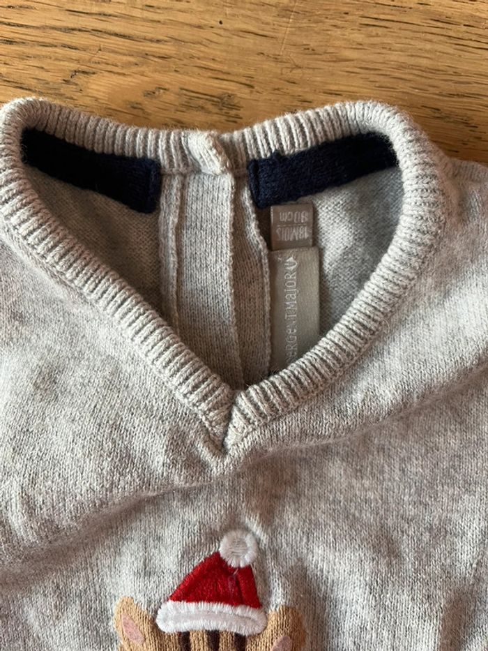 Pull sans manches 18 mois sergent major noël fêtes - photo numéro 2