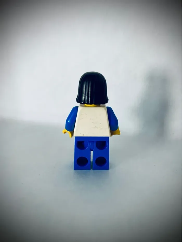 Minifigurine LEGO Hor002 - Horizontal Lines Blue - Très bon état - photo numéro 3