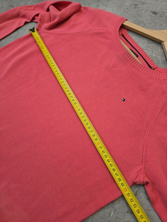Pull Tommy Hilfiger corail coton pima M / casual chic léger - photo numéro 8