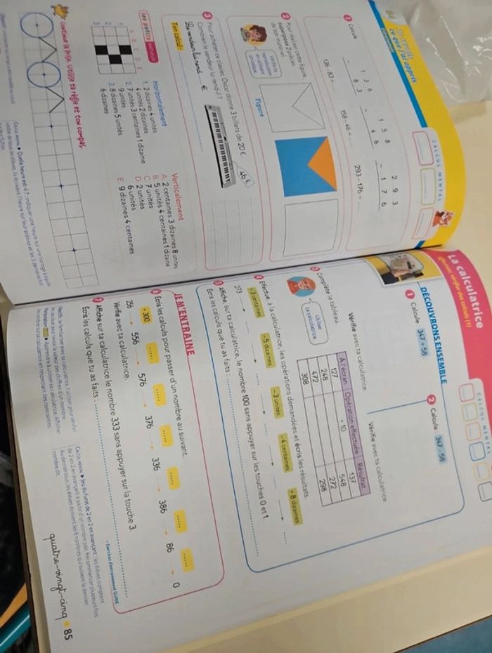 Livre scolaire opération math CE1 neuf - photo numéro 5