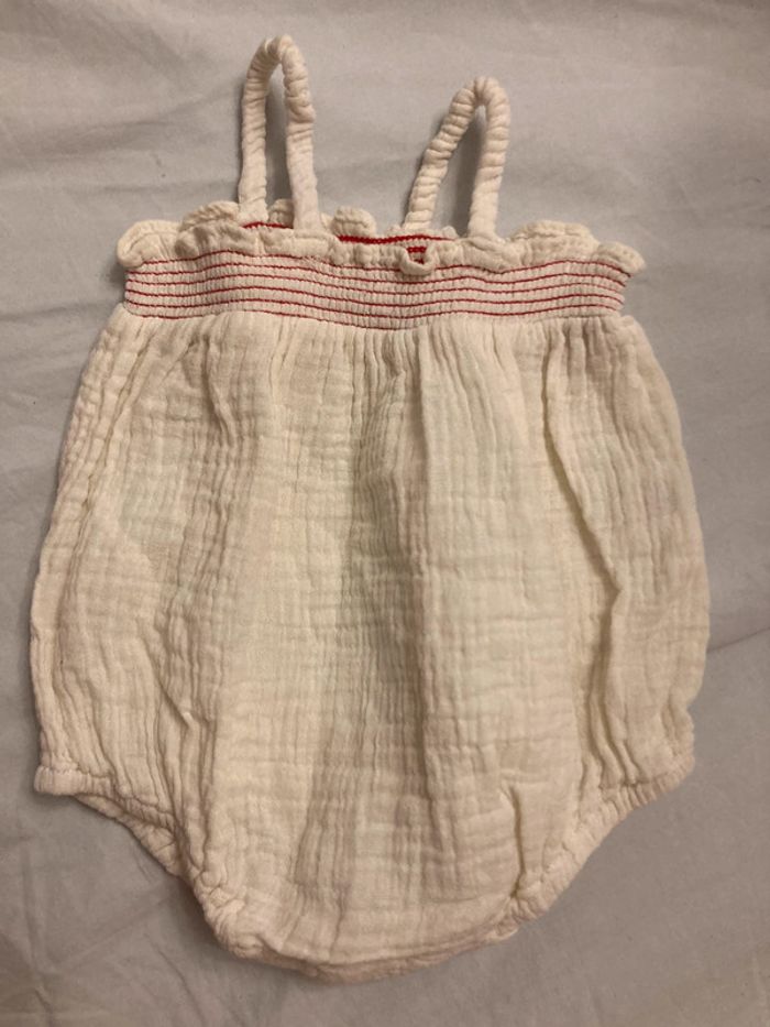 Petite tenue barboteuse bretelle