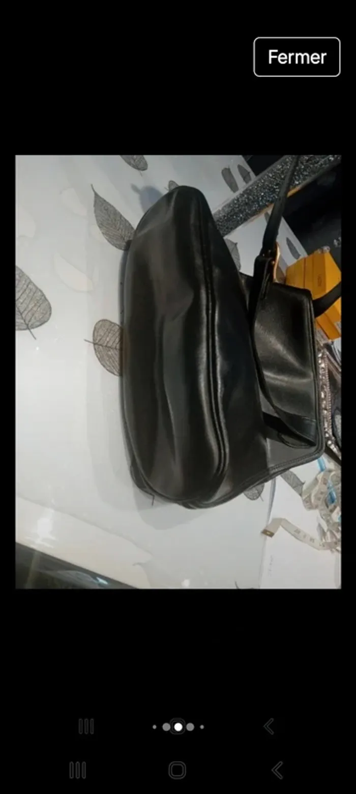 Sac longchamp vintage cuir porter épaules 26x30x9 - photo numéro 7