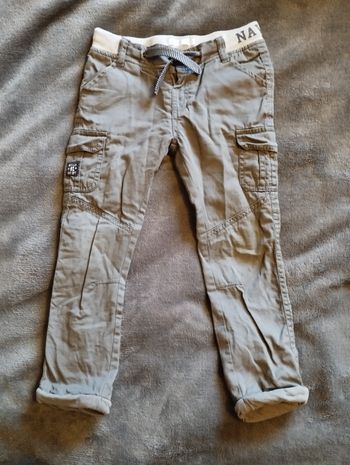 Pantalon cargo doublé gris