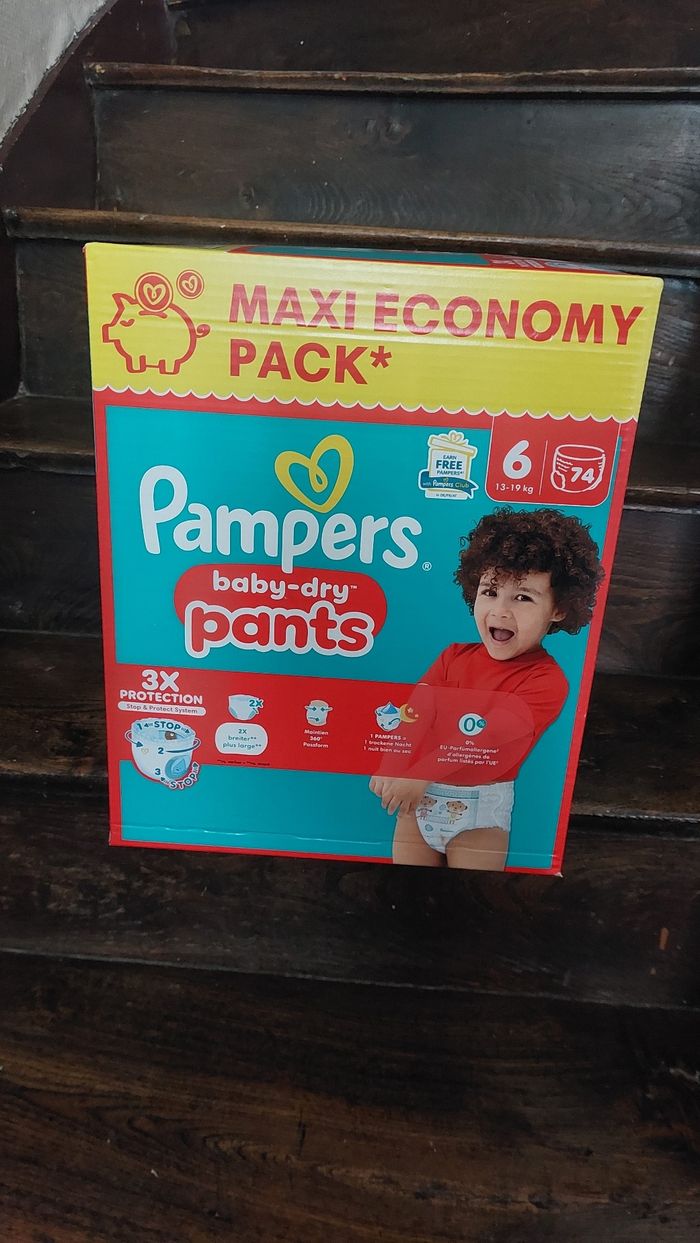 Maxi carton de couches taille 6 pampers pants - photo numéro 1