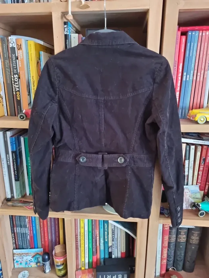 Veste en velours noir taille 38 - photo numéro 4