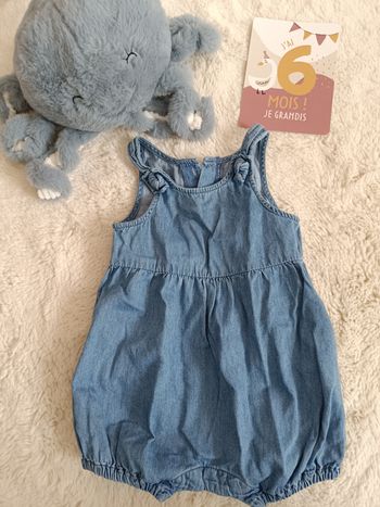 Combi short 6 mois kiabi