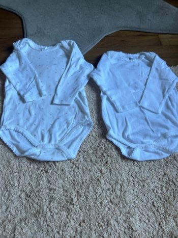 Lot 2 bodies bébé fille taille 18 mois