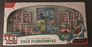Coffret Premium Pokémon 151 Eaux Florissantes Scellé Neuf avec étiquette • Pokémon