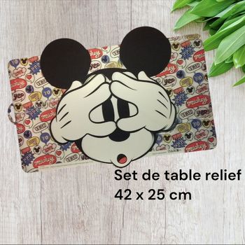 Set de table relief Mickey mouse Disney
