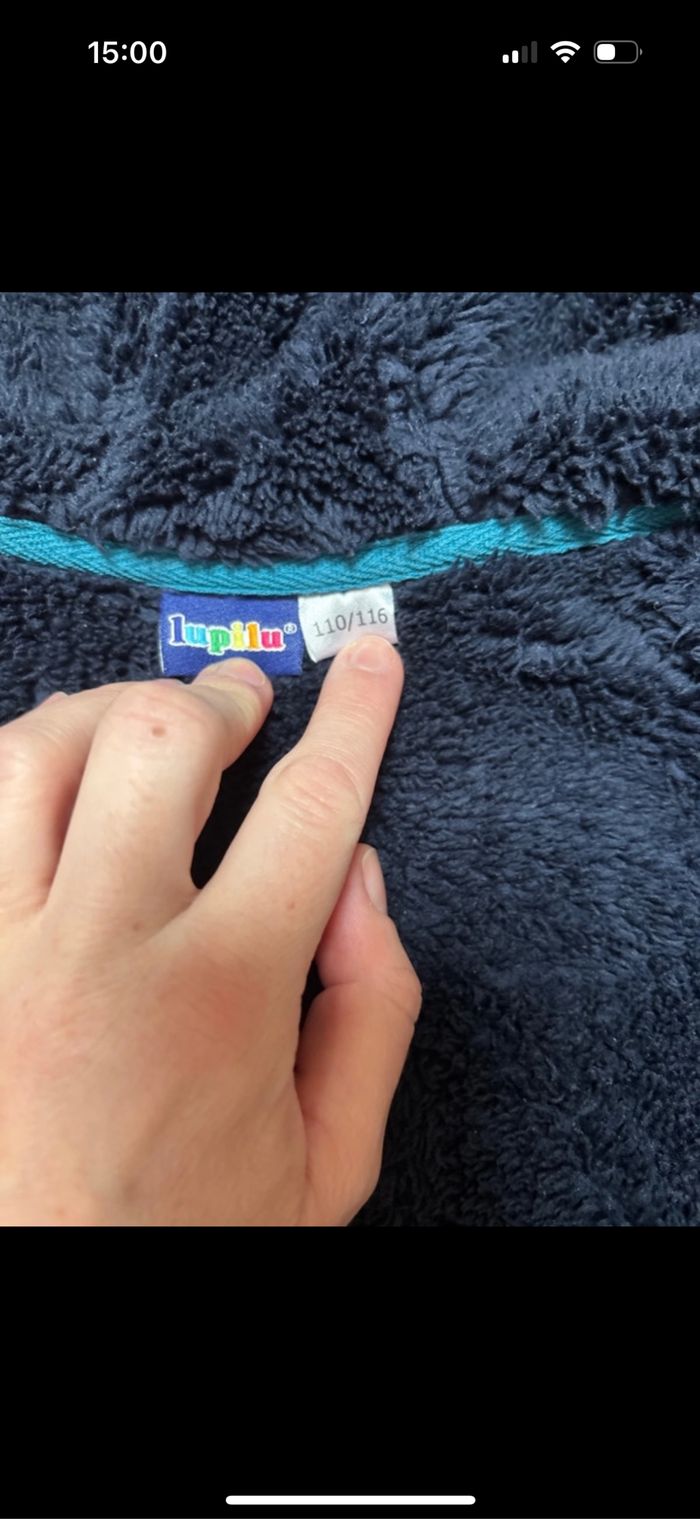 Sweat a capuche chaud zipper garçon lupilu 4-6 ans - photo numéro 5