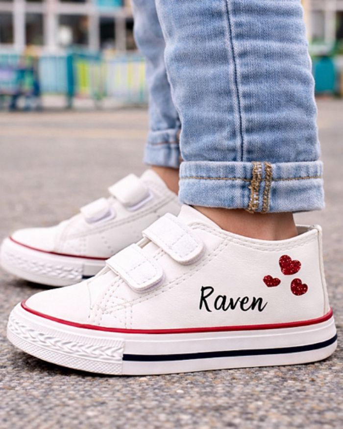 🖤 Baskets personnalisées basse enfant ❤️