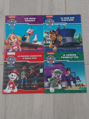 Lot de 4 petits livres Pat Patrouille 