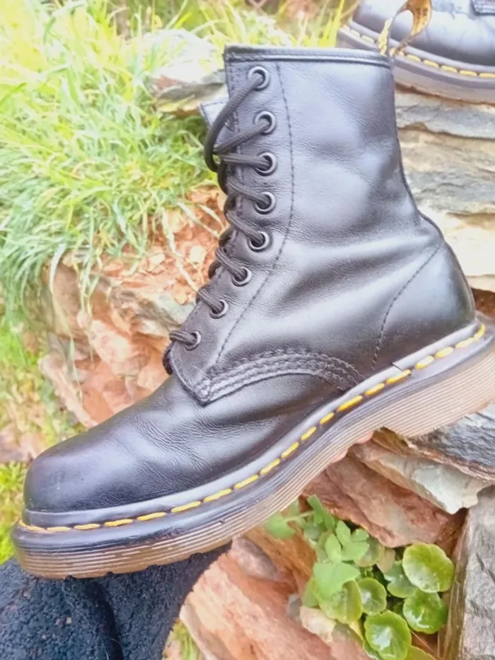 Dr. Martens vonda roses brodées noires 36 - photo numéro 4