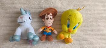 Lot de 3 peluches en très bon état