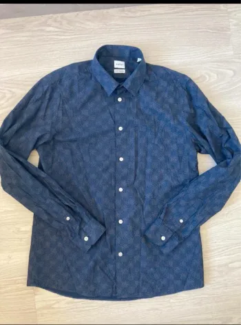 Chemise bleu à motif slim Celio taille M
