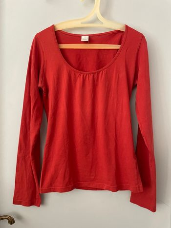 T-shirt rouge femme / camaïeu