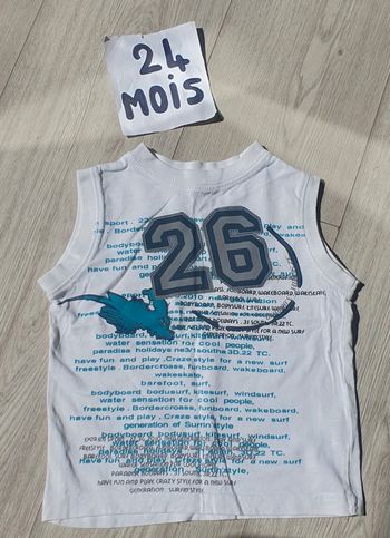 Maillot t-shirt débardeur 2ans