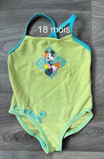 Maillot de bain 1 pièce taille 18 mois Minnie Disney