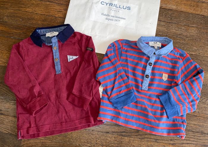 Lot polos Cyrillus 12 mois