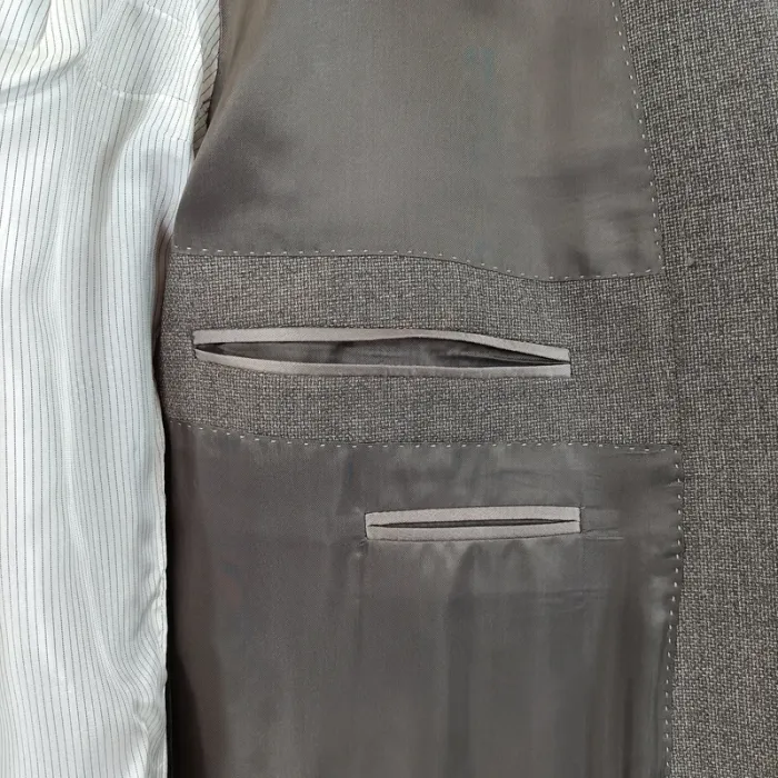 Veste de costume grise Soren Ugo Ferrini - Taille 27 100% laine A475 - photo numéro 16