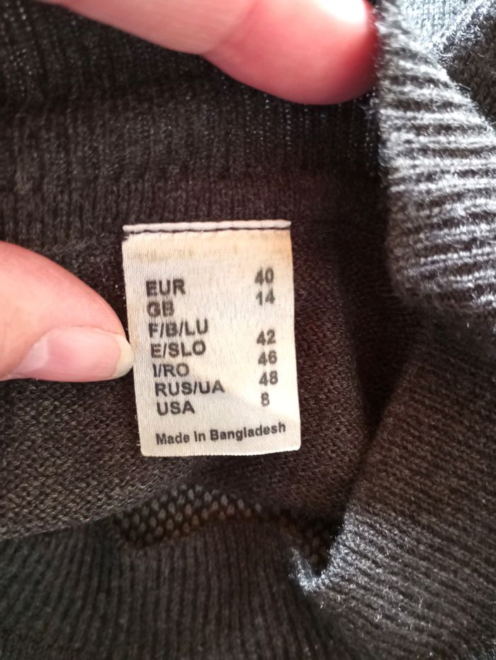 🌸pull col rond, taille 42 - photo numéro 4