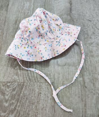 Chapeau charlotte avec liens bébé filles 6 mois - H&M - neuf