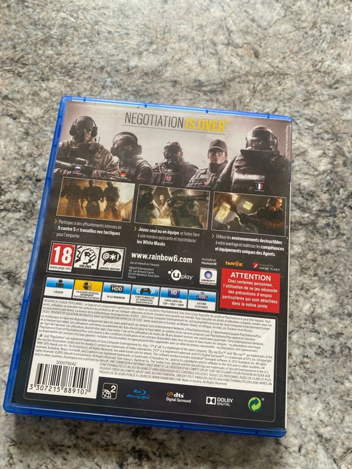 Rainbow siege ps4 - photo numéro 3