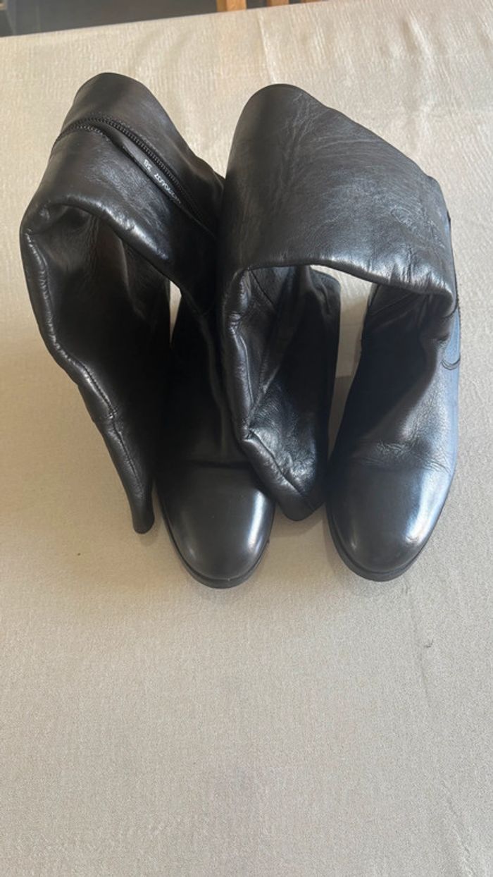 🖤 Bottes en cuir noir Megis 🖤
