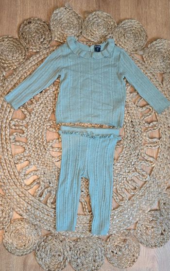 Ensemble maille vert Kiabi