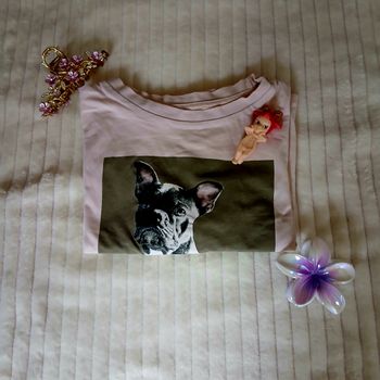 T-shirt rose pâle chien • 12 ans • Gémo 