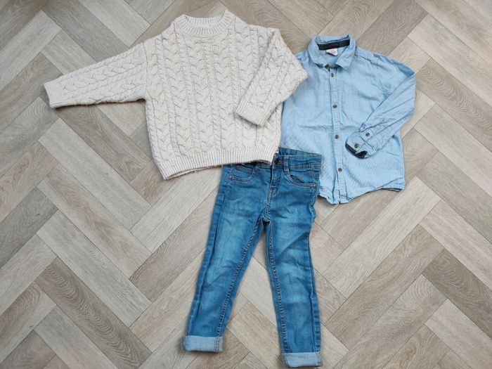 Lot de vêtement garçon 4 ans pull Zara jean et chemise