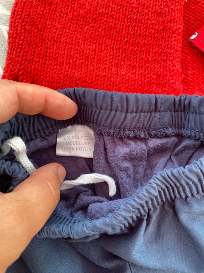 Bel ensemble 12 mois gilet pantalon haut body - photo numéro 3