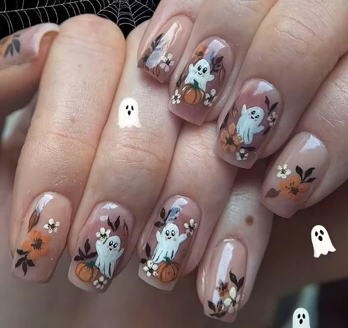 🧙 Faux ongles Magiques Halloween – 24 pièces pour un look ensorcelant ! 🎃💅
